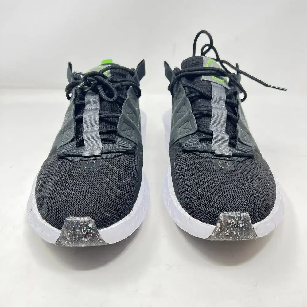 Men's Nike Sportswear Crater Impact Black Iron Grey White Green DB2477-001 Sz 10